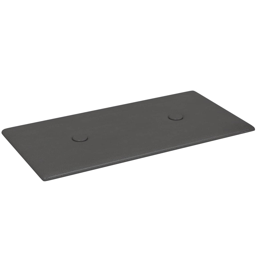 Wandhoofdbord 12 pcs Grijs 30 x 15 cm Nep Leer