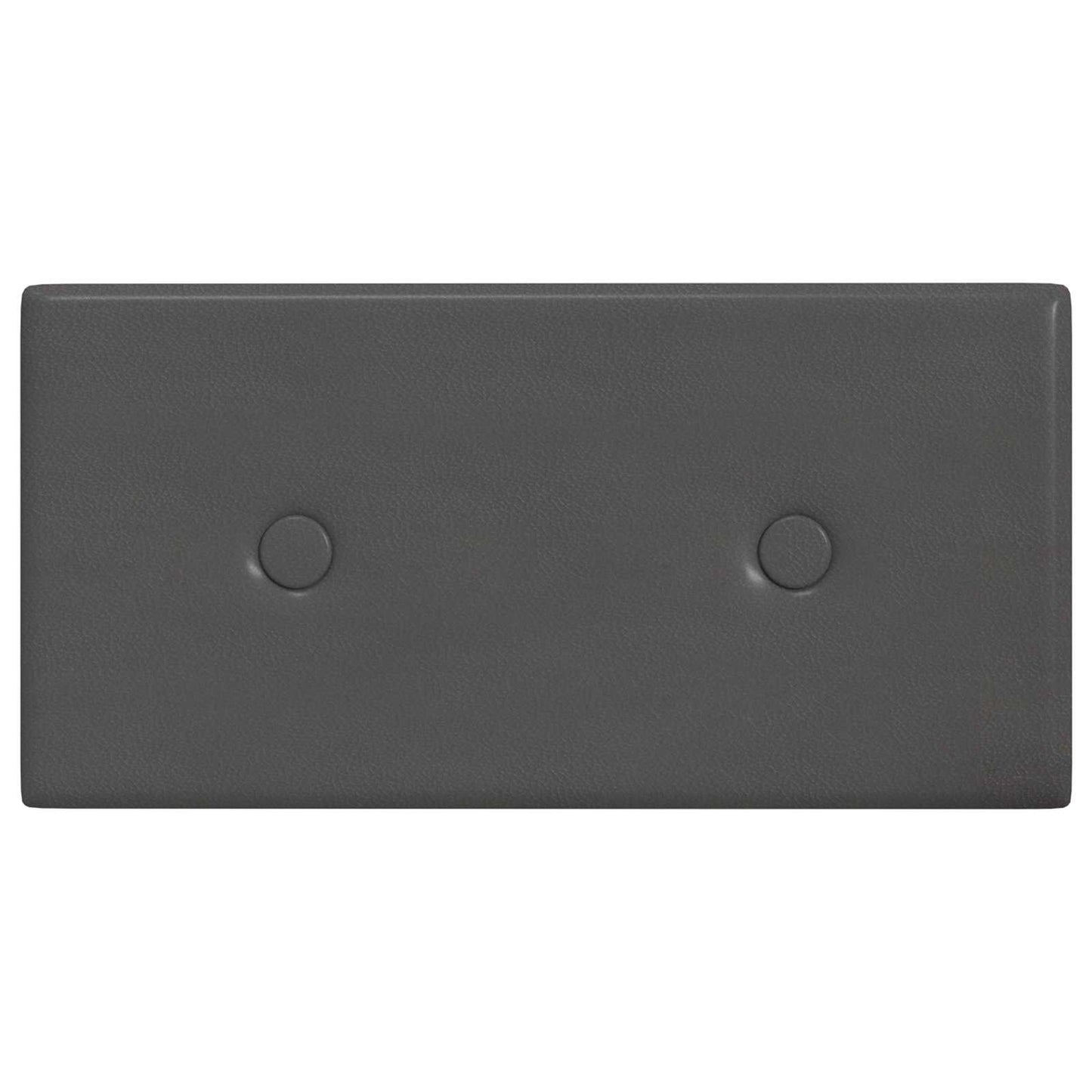 Wandhoofdbord 12 pcs Grijs 30 x 15 cm Nep Leer