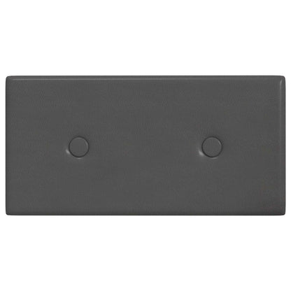 Wandhoofdbord 12 pcs Grijs 30 x 15 cm Nep Leer