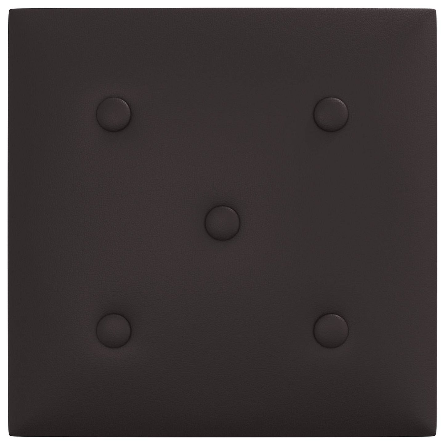 Wandhoofdbord 12 pcs Zwart 30 x 30 cm Nep Leer