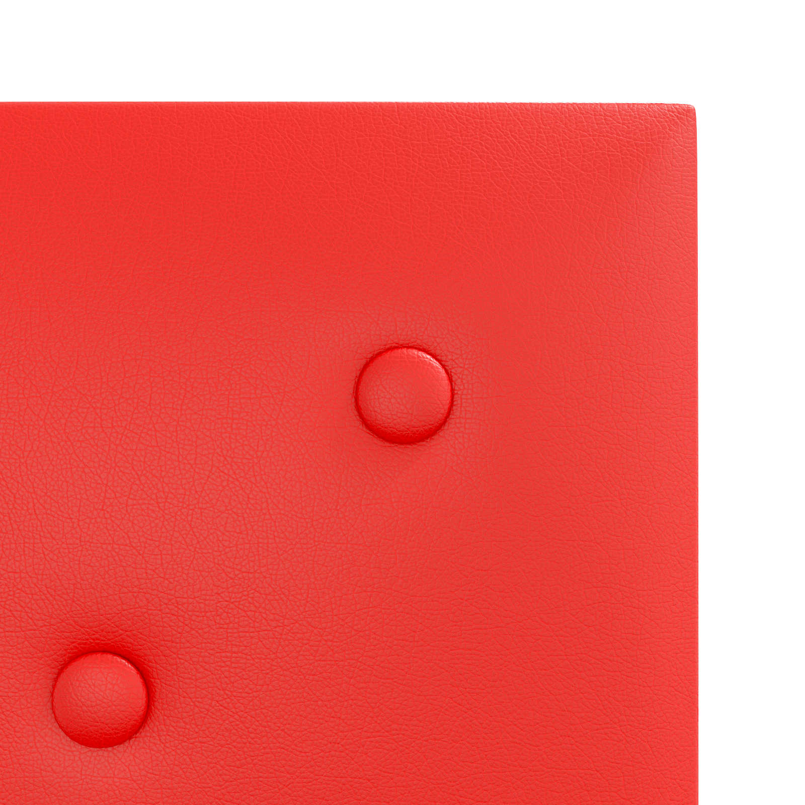 Wandhoofdbord 12 pcs Rood 30 x 30 cm Nep Leer