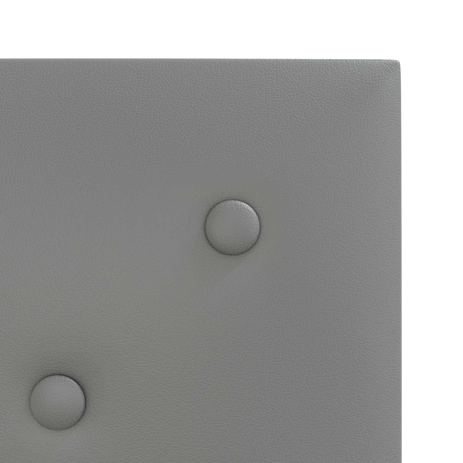 Wandhoofdbord 12 pcs Grijs 30 x 30 cm Nep Leer