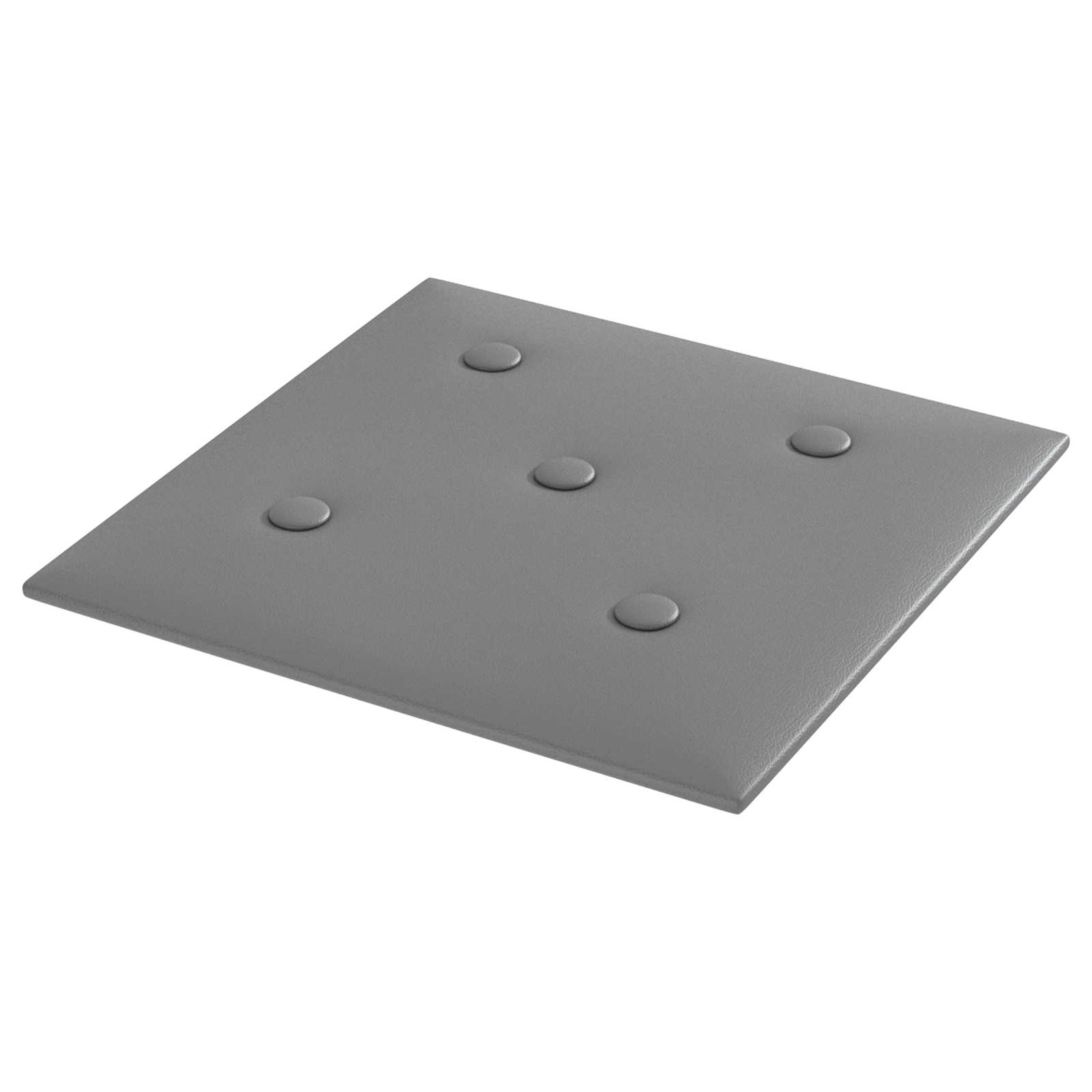 Wandhoofdbord 12 pcs Grijs 30 x 30 cm Nep Leer