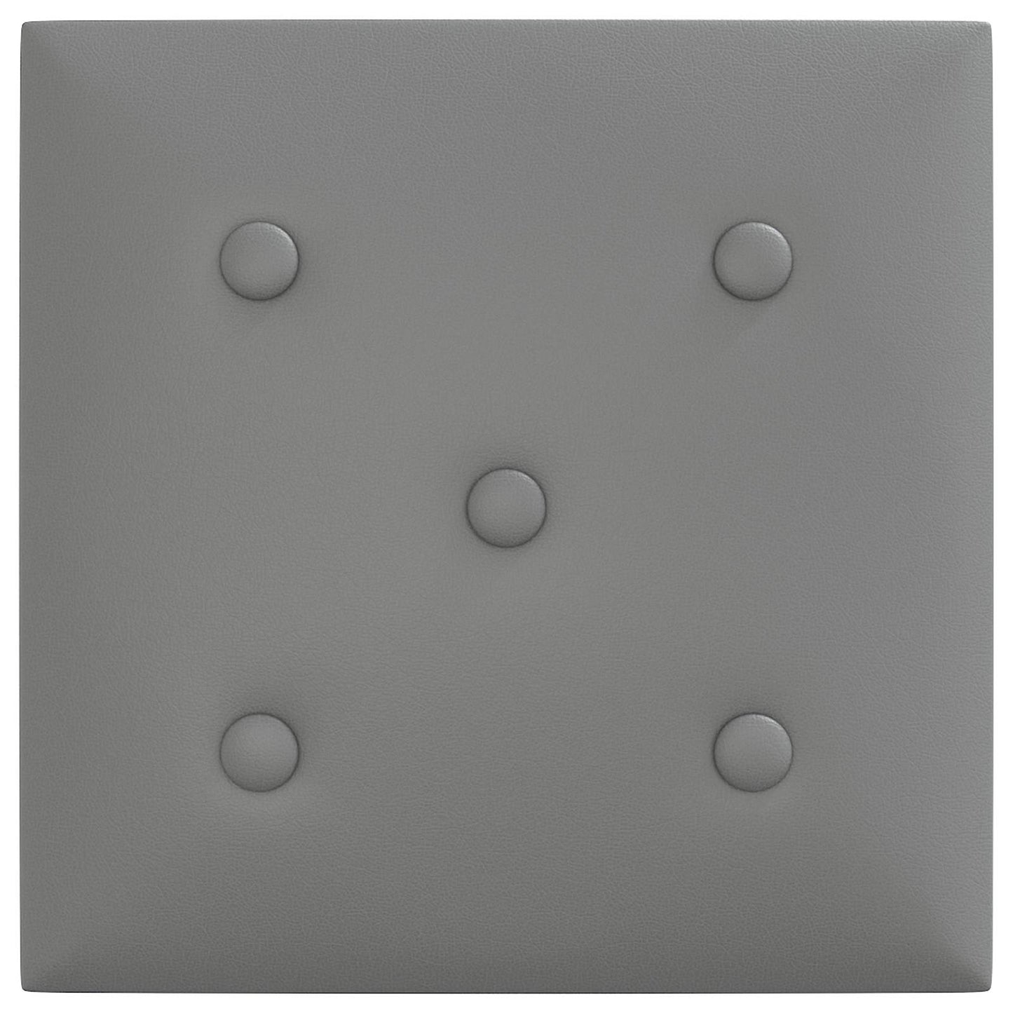 Wandhoofdbord 12 pcs Grijs 30 x 30 cm Nep Leer
