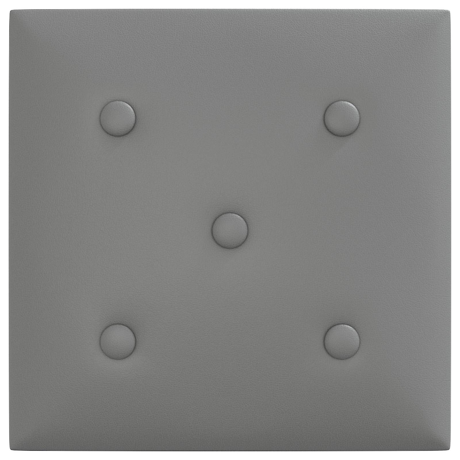 Wandhoofdbord 12 pcs Grijs 30 x 30 cm Nep Leer