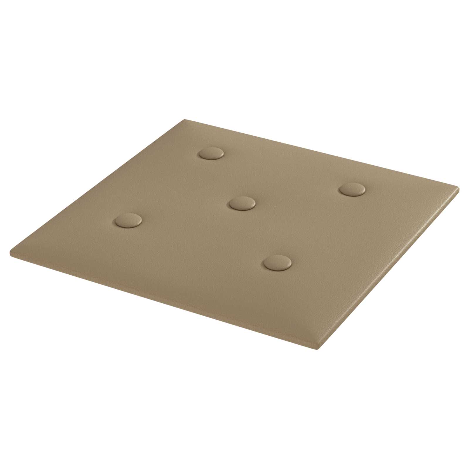 Wandhoofdbord 12 pcs Cappuccino 30 x 30 cm Nep Leer