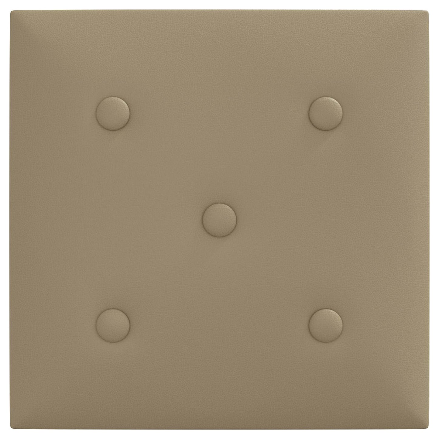 Wandhoofdbord 12 pcs Cappuccino 30 x 30 cm Nep Leer