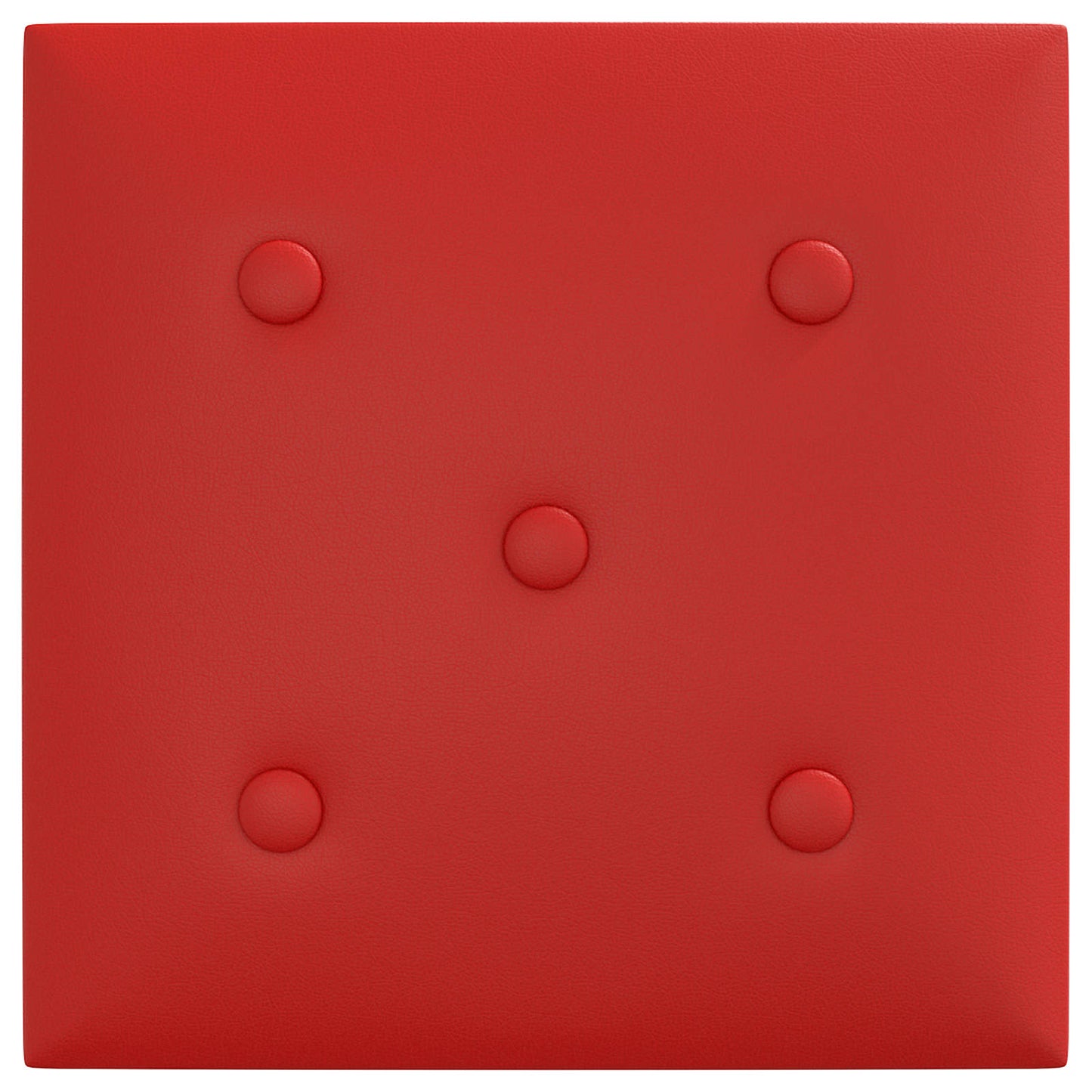 Wandhoofdbord 12 pcs Wijnrood 30 x 30 cm Nep Leer