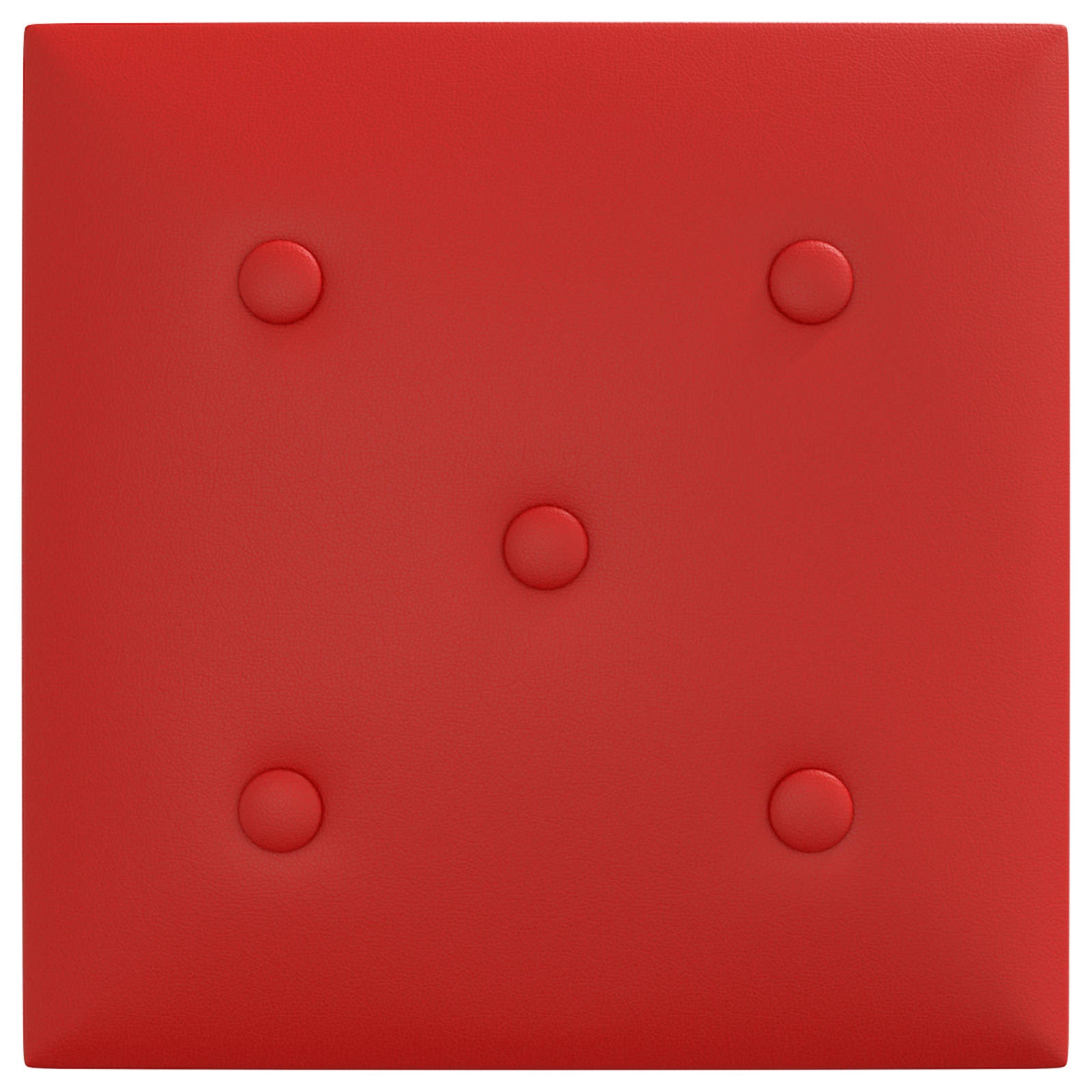 Wandhoofdbord 12 pcs Wijnrood 30 x 30 cm Nep Leer