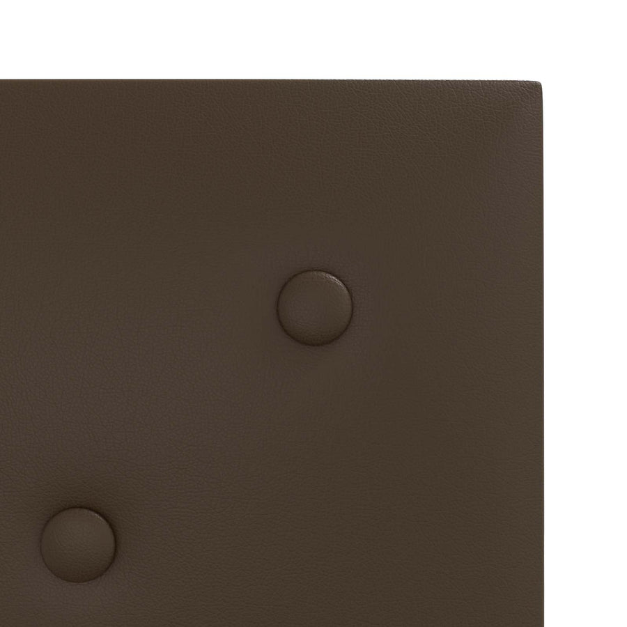 Wandhoofdbord 12 pcs Bruin 30 x 30 cm Nep Leer