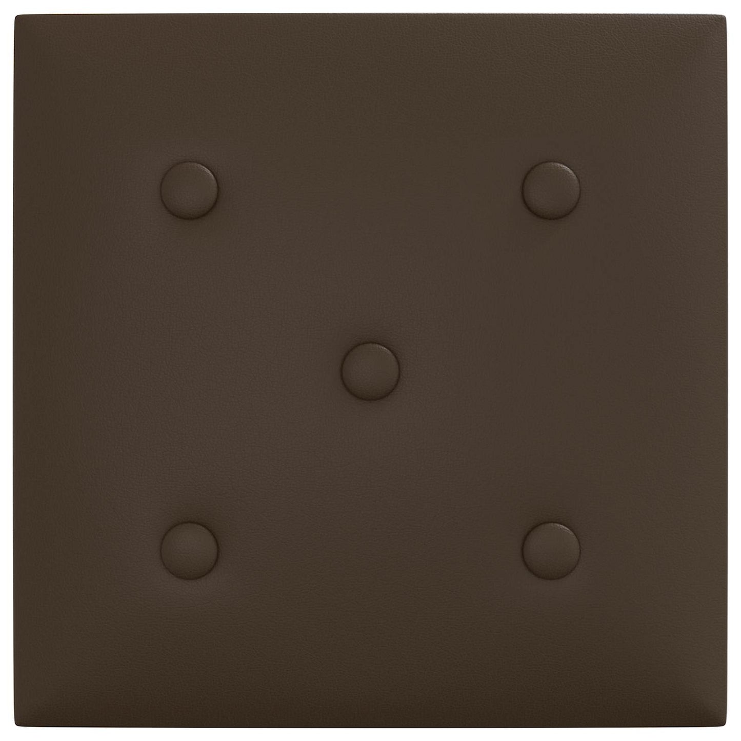 Wandhoofdbord 12 pcs Bruin 30 x 30 cm Nep Leer