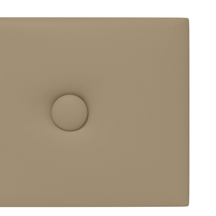 Wandhoofdbord 12 pcs Cappuccino 60 x 15 cm Nep Leer