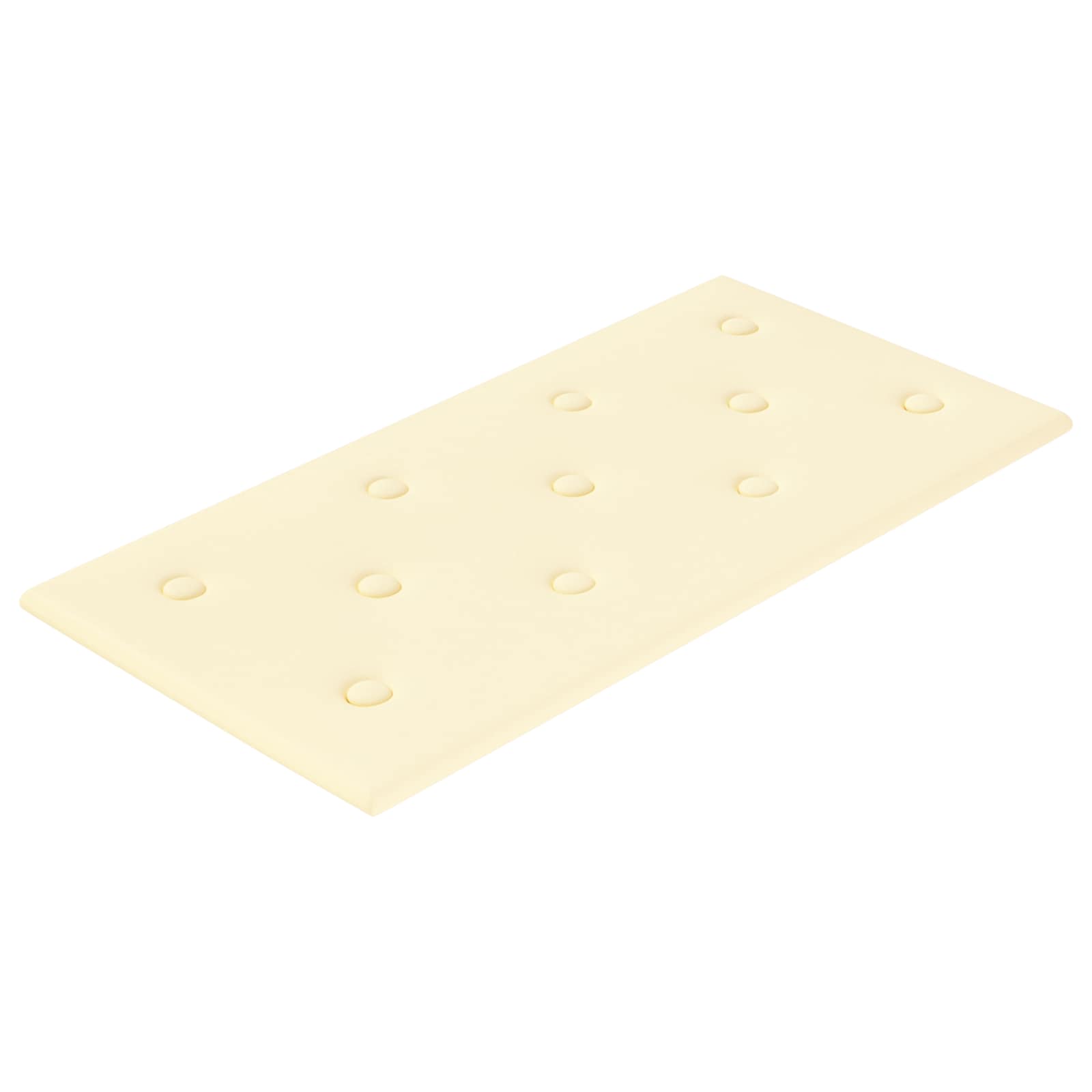 Wandhoofdbord 12 pcs Crème 60 x 30 cm Nep Leer