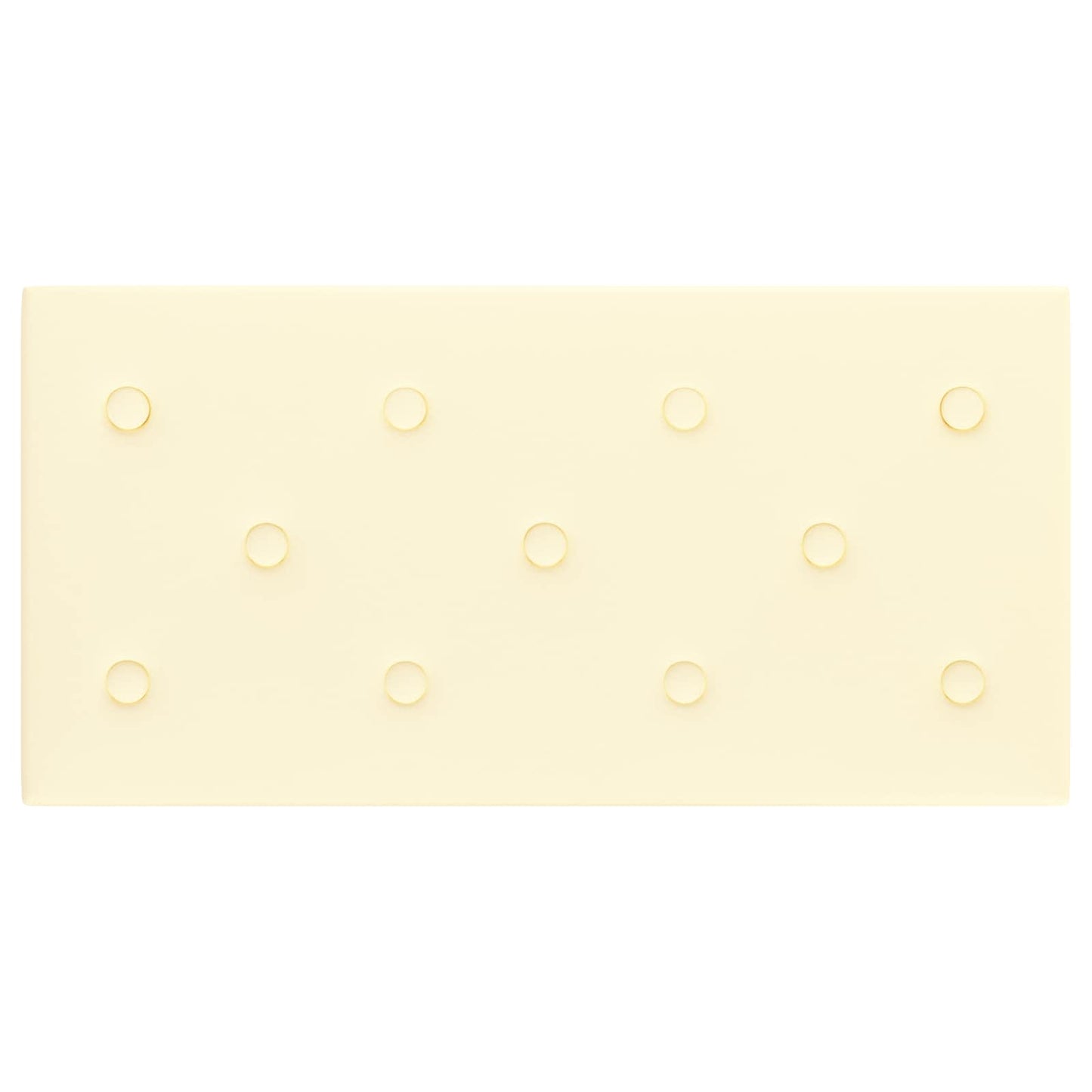 Wandhoofdbord 12 pcs Crème 60 x 30 cm Nep Leer