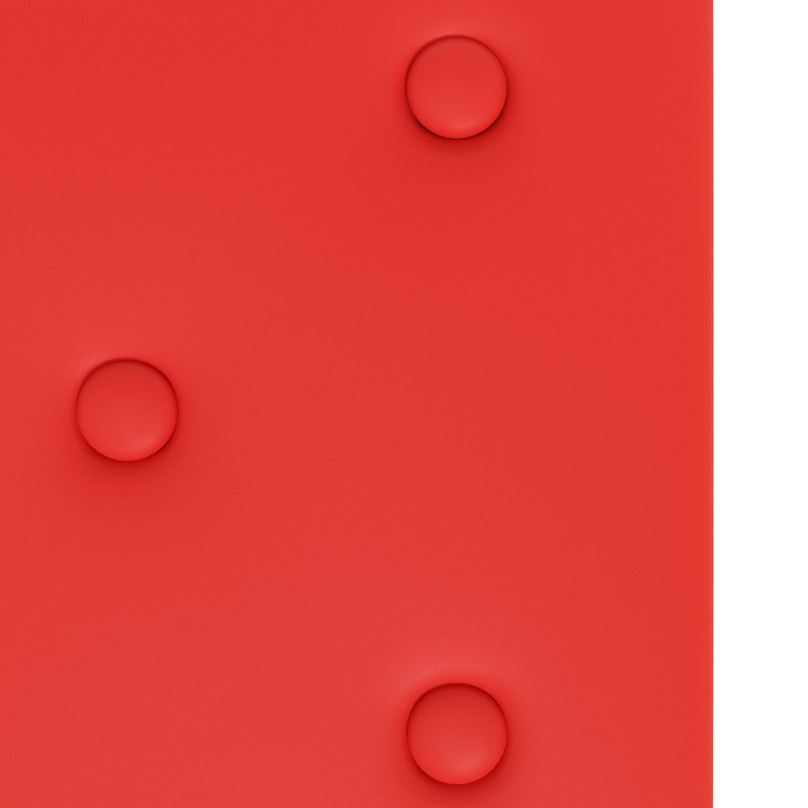Wandhoofdbord 12 pcs Rood 60 x 30 cm Nep Leer