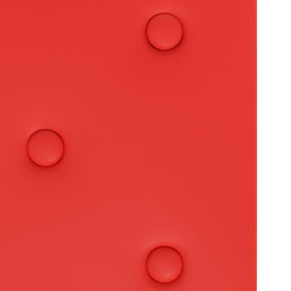 Wandhoofdbord 12 pcs Rood 60 x 30 cm Nep Leer