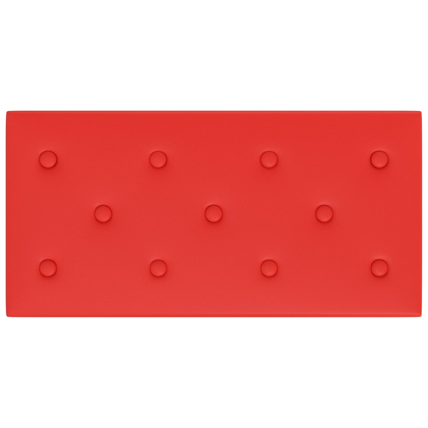 Wandhoofdbord 12 pcs Rood 60 x 30 cm Nep Leer