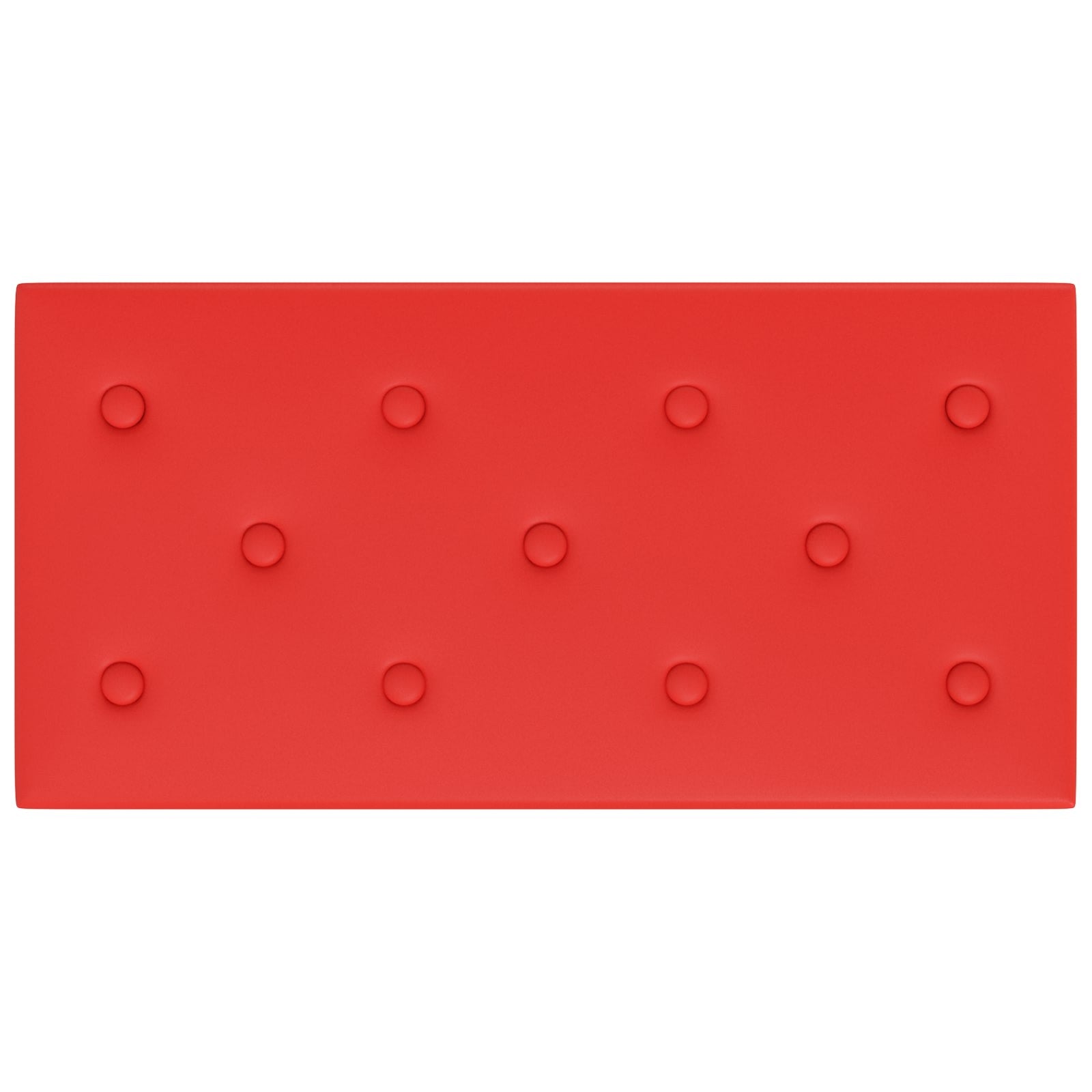 Wandhoofdbord 12 pcs Rood 60 x 30 cm Nep Leer