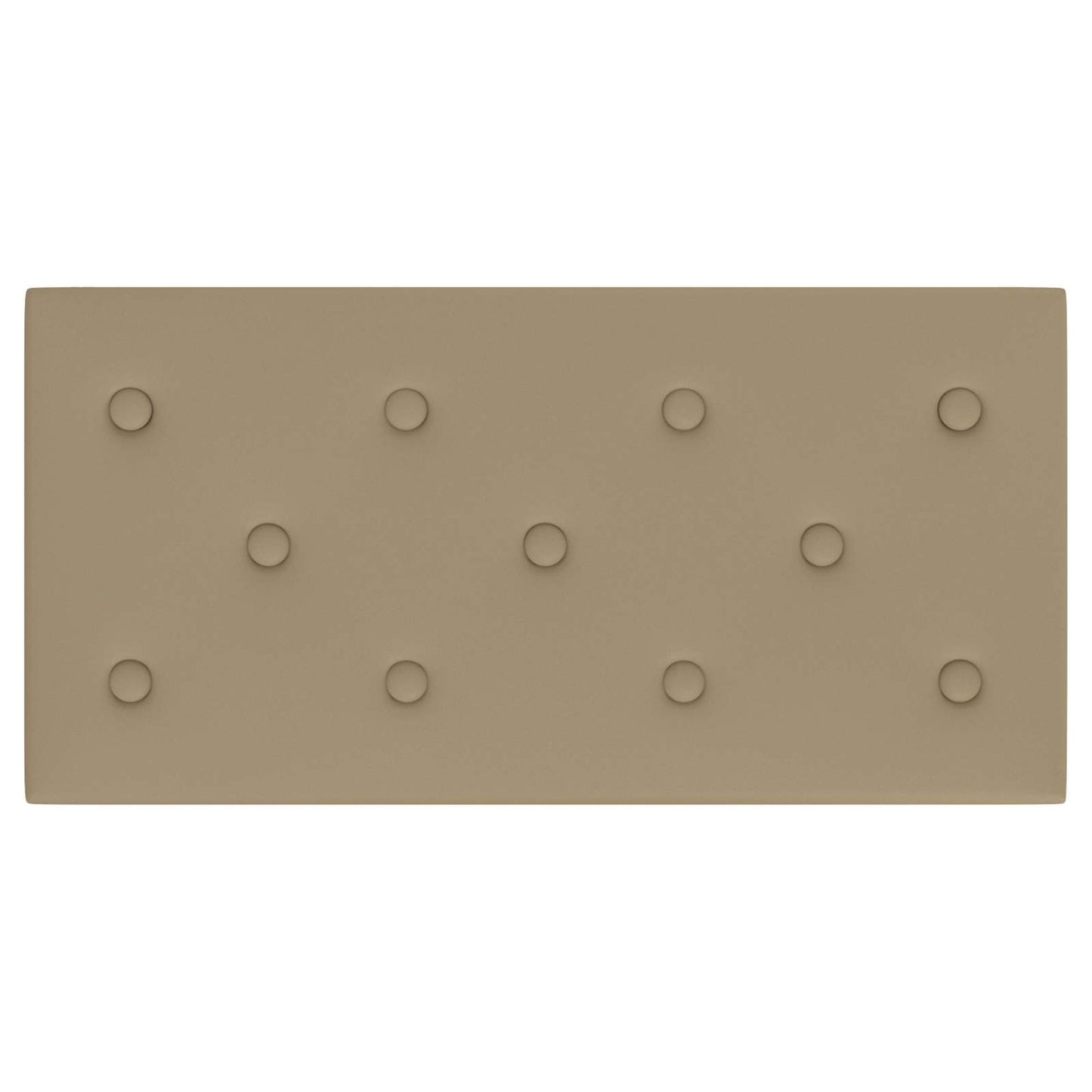 Wandhoofdbord 12 pcs Cappuccino 60 x 30 cm Nep Leer