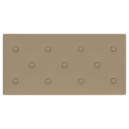 Wandhoofdbord 12 pcs Cappuccino 60 x 30 cm Nep Leer