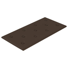 Wandhoofdbord 12 pcs Bruin 60 x 30 cm Nep Leer