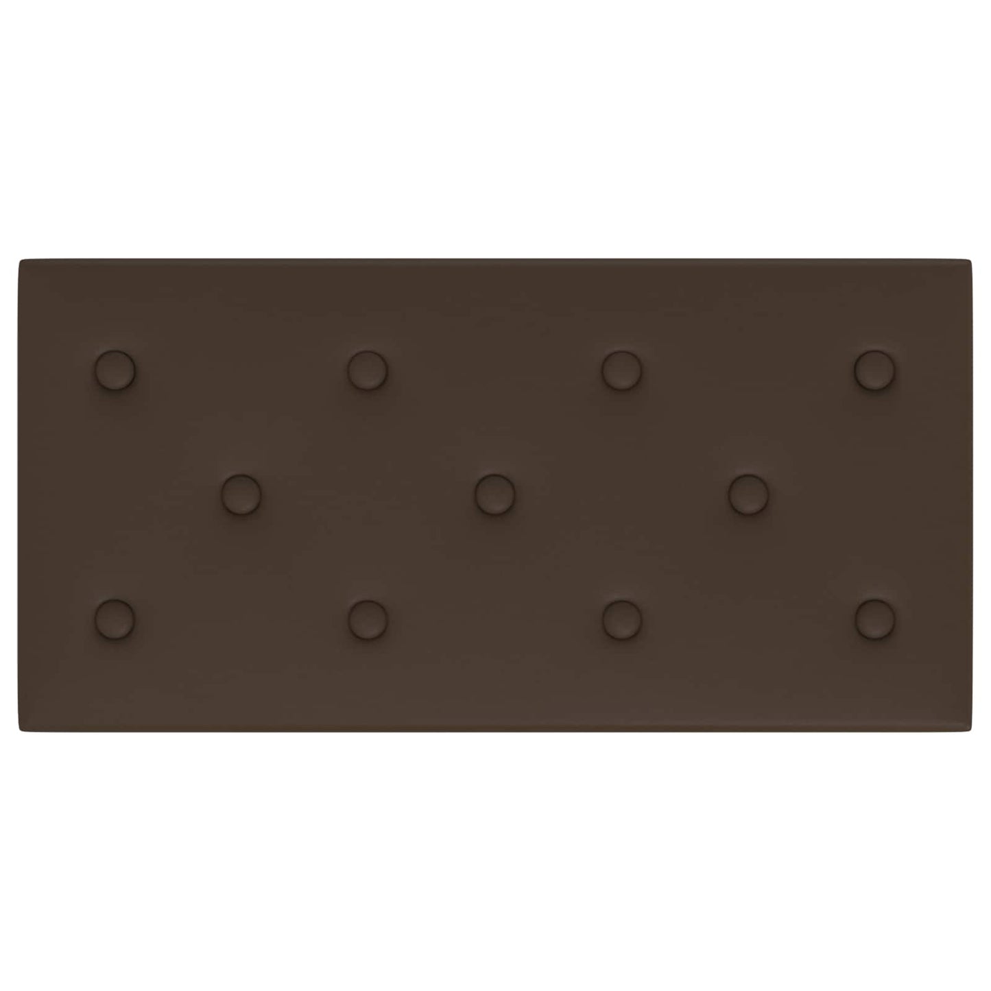 Wandhoofdbord 12 pcs Bruin 60 x 30 cm Nep Leer