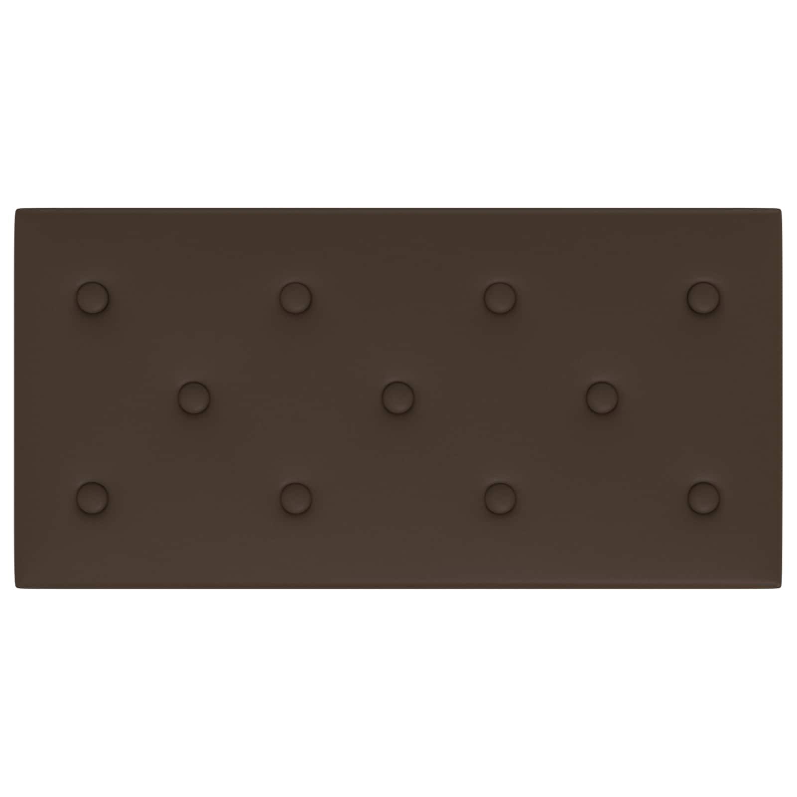 Wandhoofdbord 12 pcs Bruin 60 x 30 cm Nep Leer