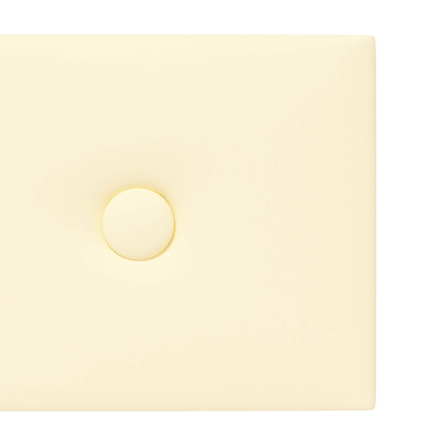 Wandhoofdbord 12 pcs Crème 90 x 15 cm Nep Leer