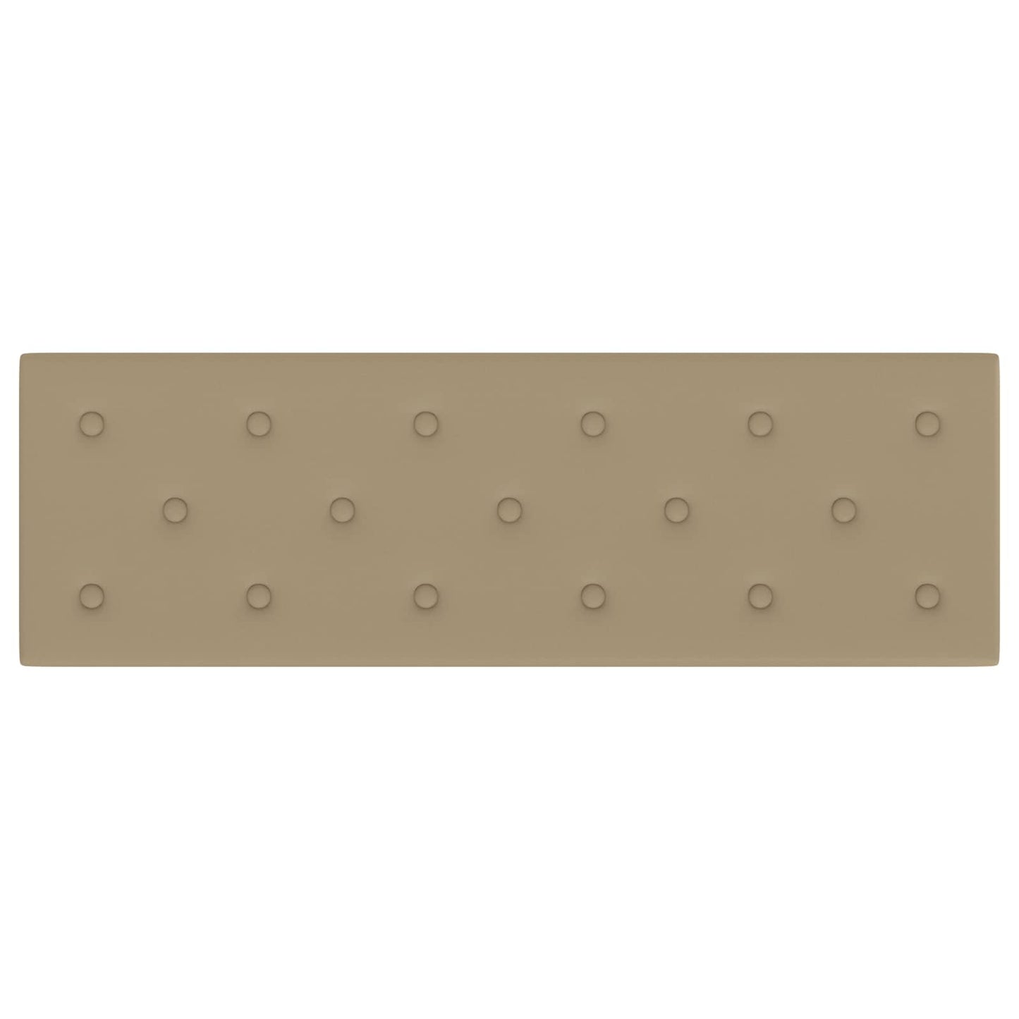 Wandhoofdbord 12 pcs Cappuccino 90 x 30 cm Nep Leer