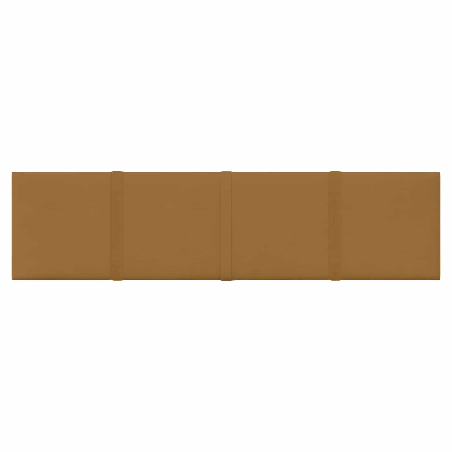 Wandhoofdbord 12 pcs Bruin 60 x 15 cm Fluweel