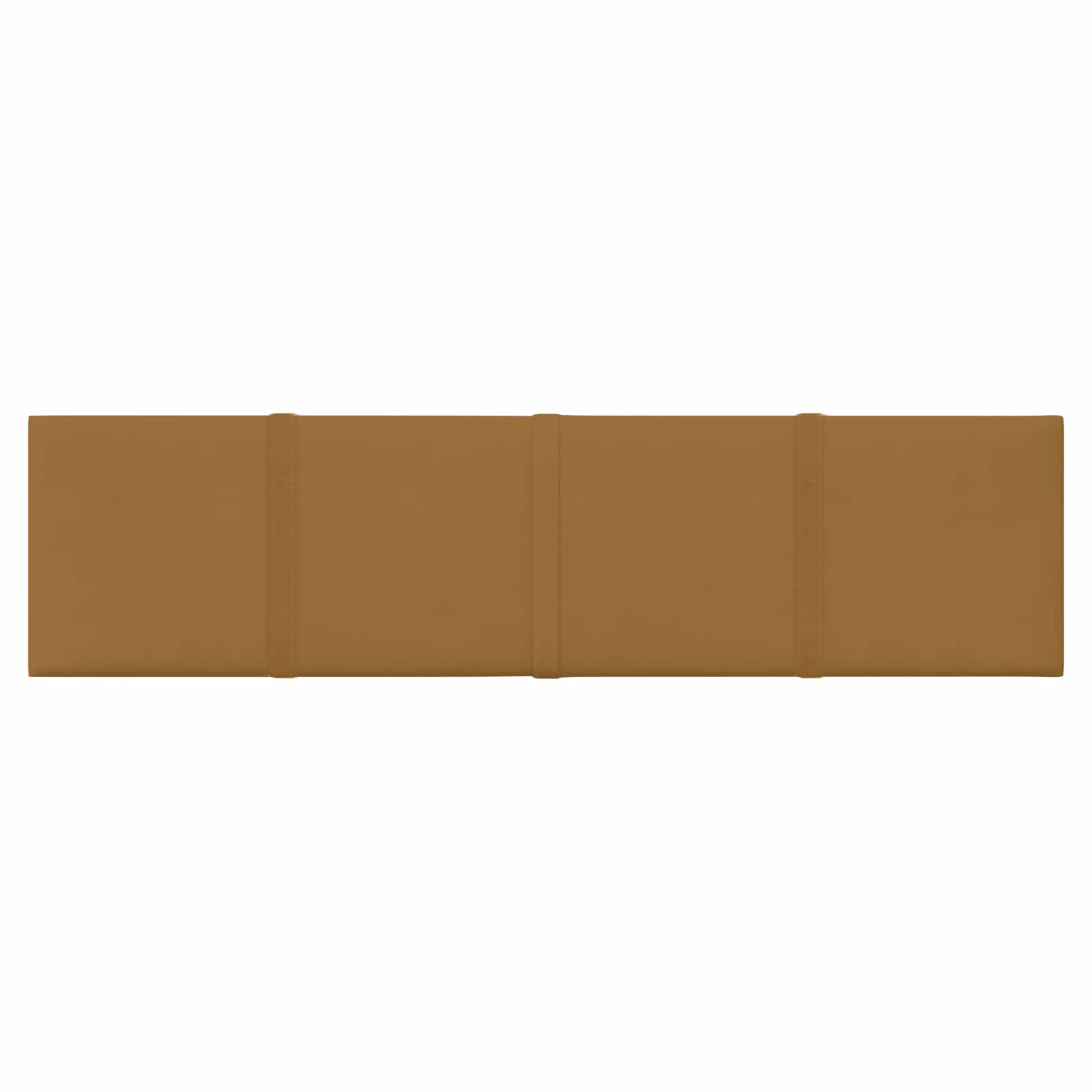 Wandhoofdbord 12 pcs Bruin 60 x 15 cm Fluweel