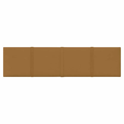 Wandhoofdbord 12 pcs Bruin 60 x 15 cm Fluweel
