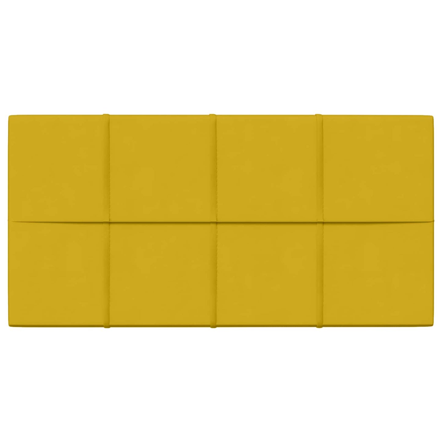 Wandhoofdbord 12 pcs Geel 60 x 30 cm Fluweel