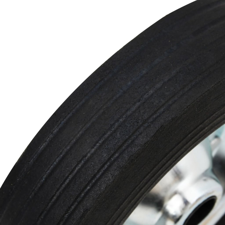 Wiel voor stuurwiel Ø20x5 cm massief rubber en staal