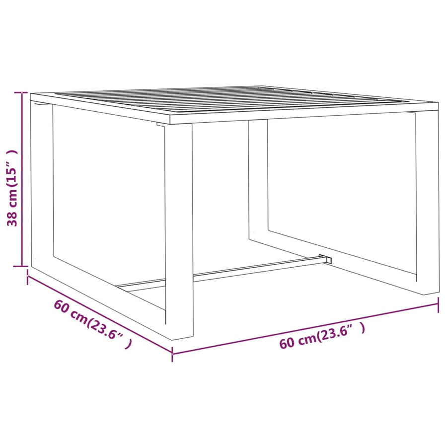 3-Delige Loungeset Met Kussens Aluminium Antracietkleurig 2x hoek + Tafel