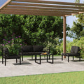 5-piece Lounge Set with cushions aluminum anthracite