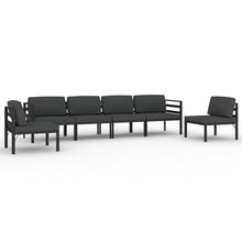 6-Delige Loungeset Met Kussens Aluminium Antracietkleurig 1