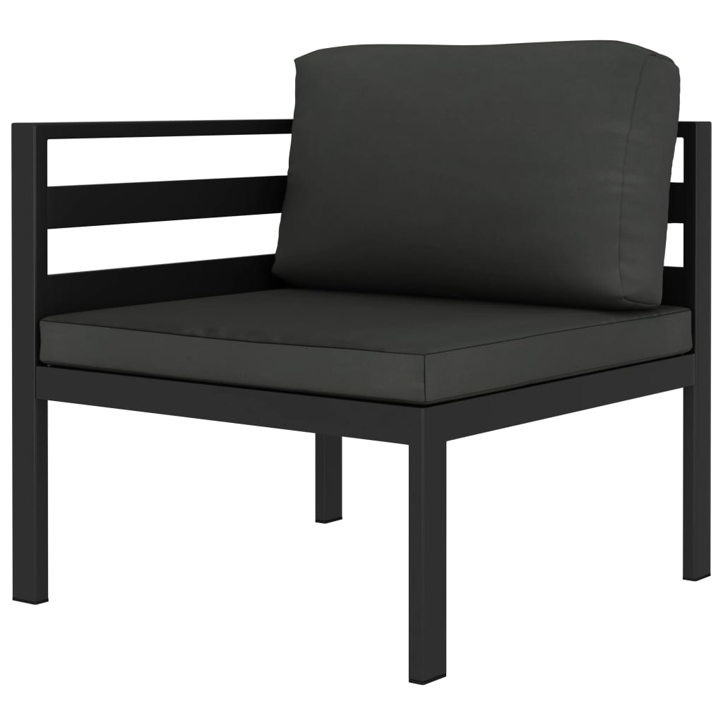 6-Delige Loungeset Met Kussens Aluminium Antracietkleurig 1