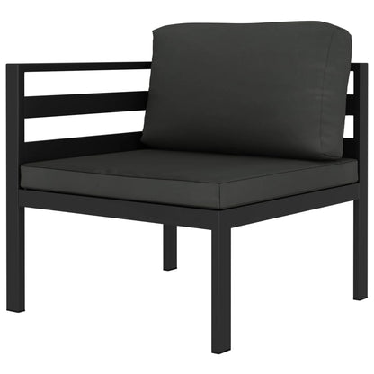 6-Delige Loungeset Met Kussens Aluminium Antracietkleurig 1