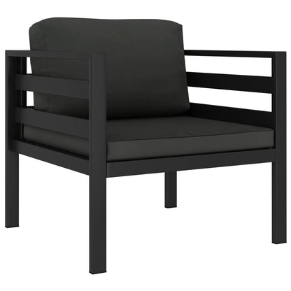 7-Delige Loungeset Met Kussens Aluminium Antracietkleurig 1
