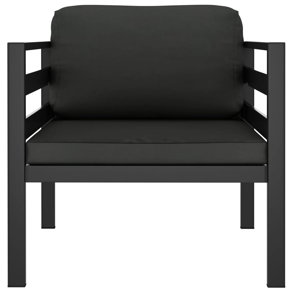 7-Delige Loungeset Met Kussens Aluminium Antracietkleurig 1