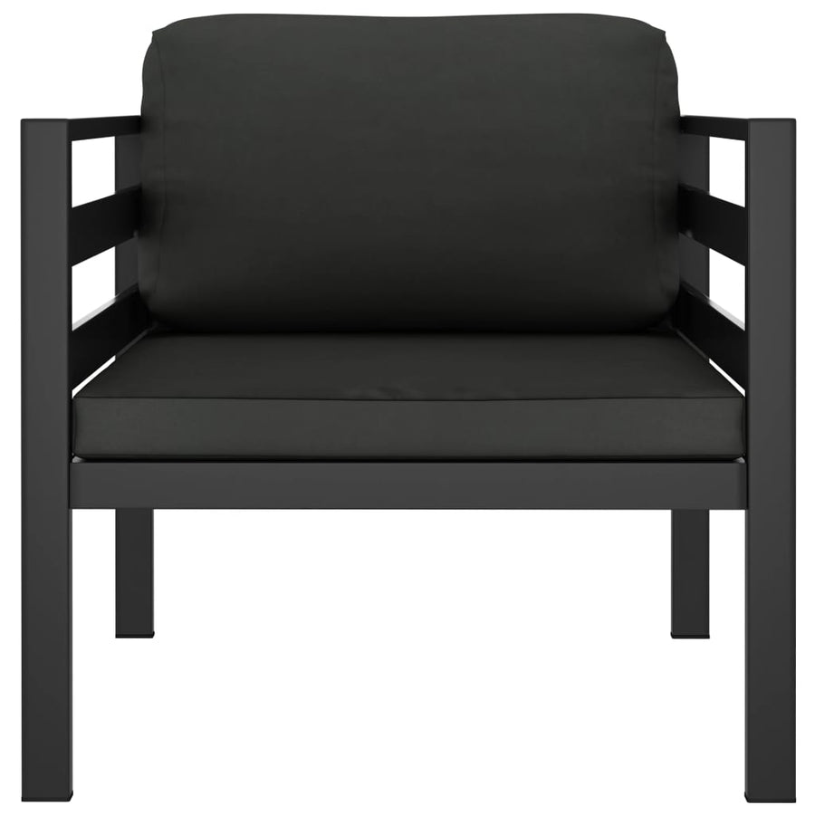 7-Delige Loungeset Met Kussens Aluminium Antracietkleurig 1