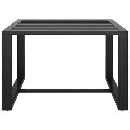 6-Delige Loungeset Met Kussens Aluminium Antracietkleurig 4x hoek + midden + Tafel