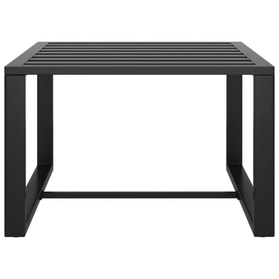 8-delige Loungeset met kussens aluminium antracietkleurig
