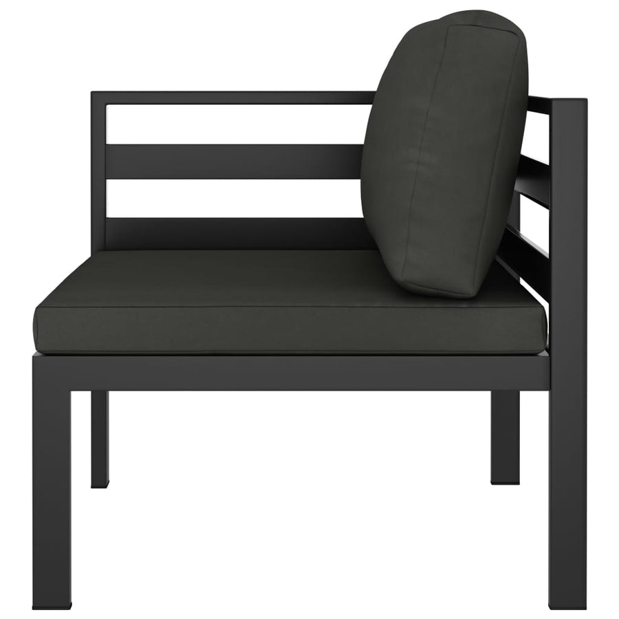 9-Delige Loungeset Met Kussens Aluminium Antracietkleurig 1