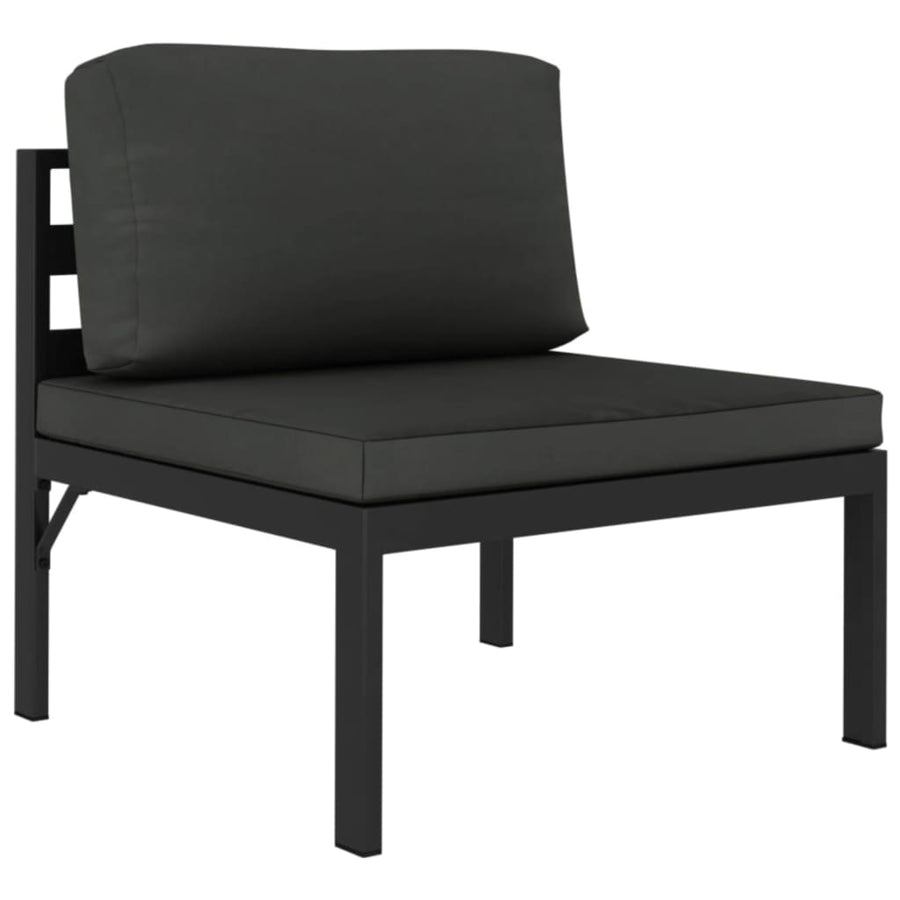 9-Delige Loungeset Met Kussens Aluminium Antracietkleurig 1