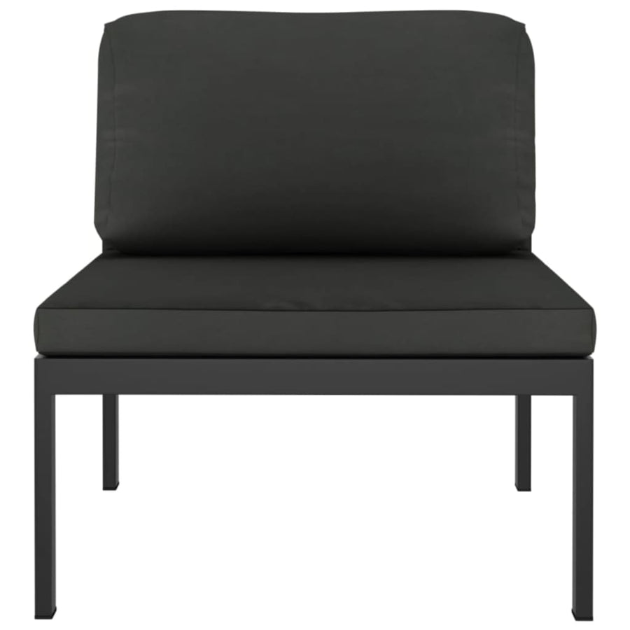 9-Delige Loungeset Met Kussens Aluminium Antracietkleurig 1