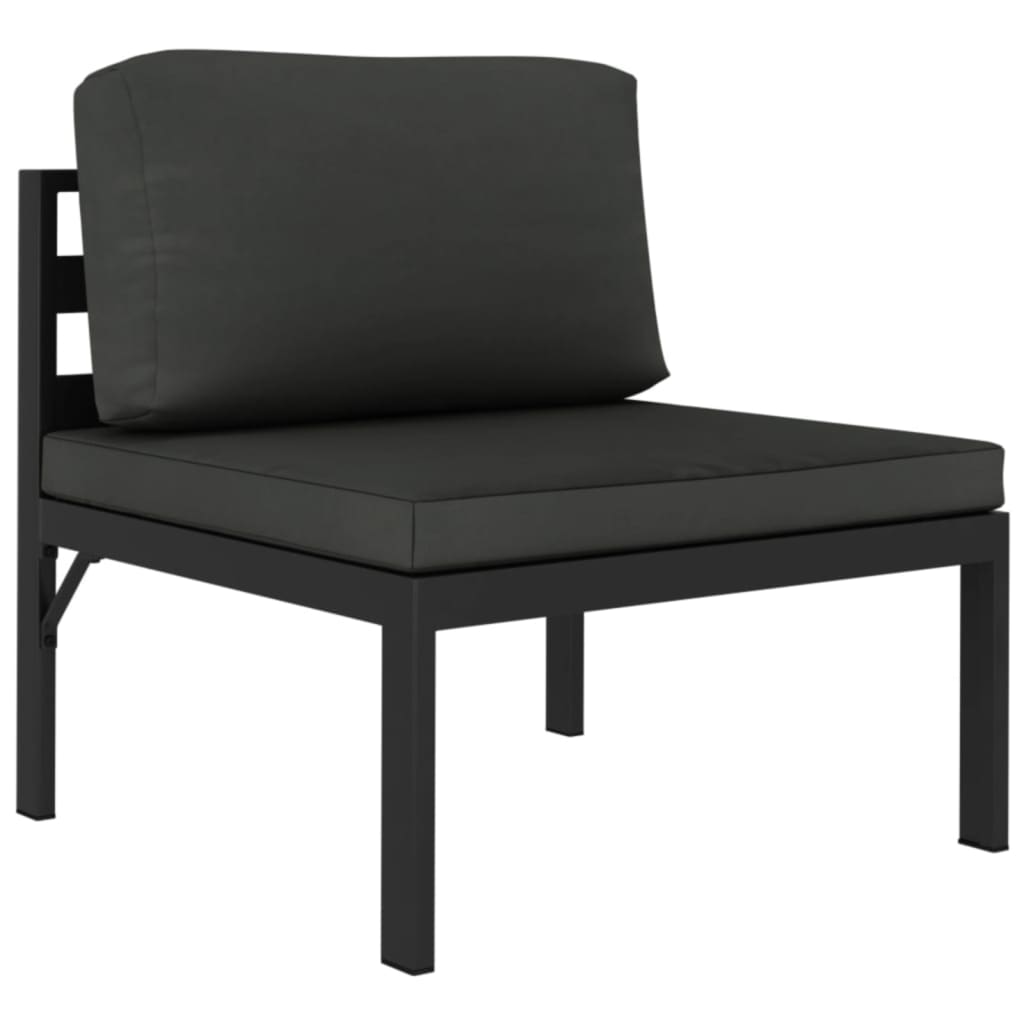 9-Delige Loungeset Met Kussens Aluminium Antracietkleurig 1