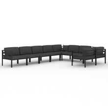 9-Delige Loungeset Met Kussens Aluminium Antracietkleurig 1