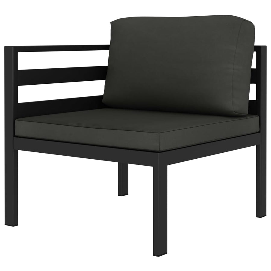 9-Delige Loungeset Met Kussens Aluminium Antracietkleurig 1